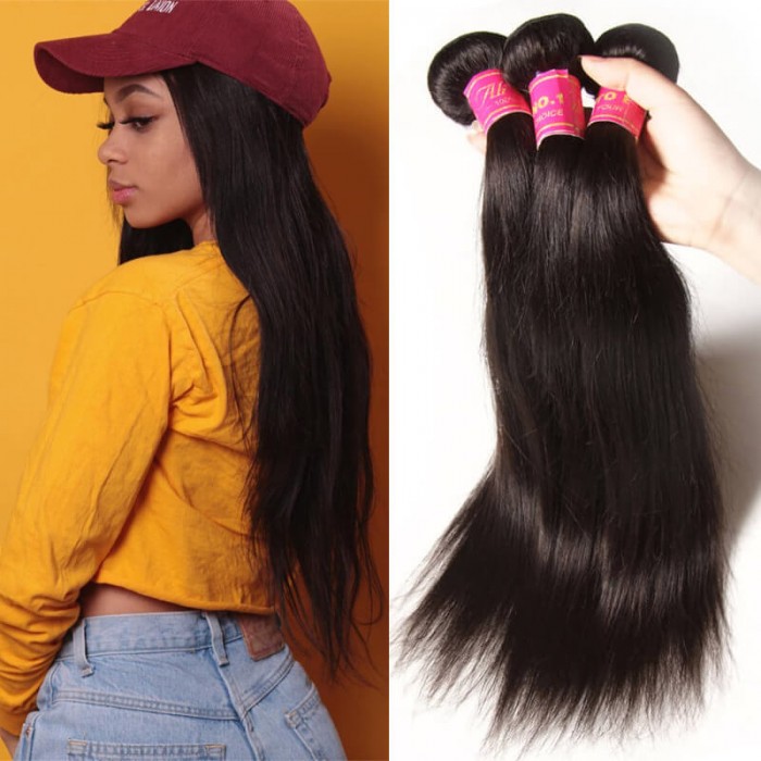 Julia Virgin Indian Straight Hair 3bundles Best Real Indian Human Hair Weave Deals