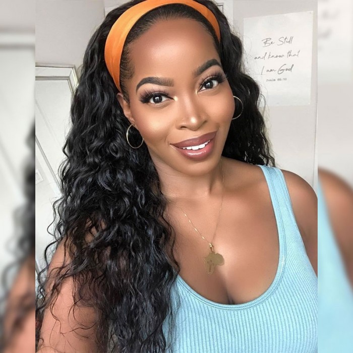 Julia Headband Wigs Human Hair Water Wave | Julia hair