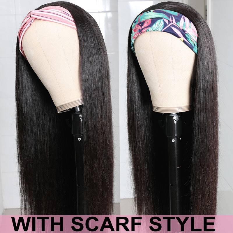 Julia Hair Headband Wigs Straight Wave Human Hair Gluless Julia hair