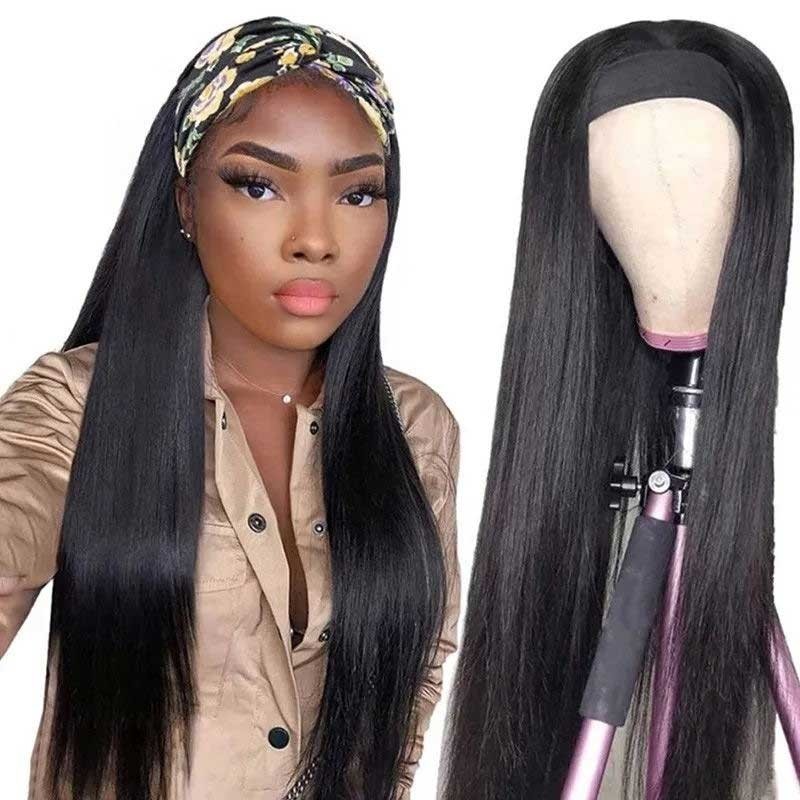 Julia Hair Headband Wigs Straight Wave Human Hair Gluless Julia hair