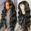 Julia Body Wave Human Hair Wigs 13x4 Transparent Lace Front Wig Pre Plucked 150% 180% Density
