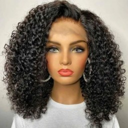 Julia Hair Curly Bob Wigs HD Lace Bob Wig Glueless Undetectable Lace Wigs Short Bob Wigs For Women
