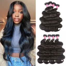 Unprocessed Julia Virgin Body Wave Malaysian Hair Bundles 4pcs/pack Human Weave Deals