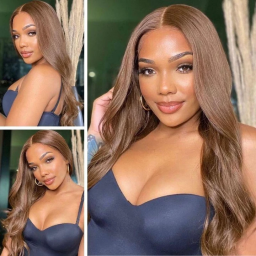 Julia Ombre Blonde Color Wigs 4x4 Lace Part Pre Plucked Body Wave Wigs150% Density
