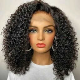 Julia Hair HD Lace Wig Curly Glueless Short Bob Wig 150% Density Undetectable Lace Closure Wig Flash Sale No Code Needed