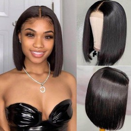 Julia Hair 13x5 T Part Lace Bob Wig 150% Density High-End Virgin Human Hair Wig