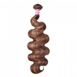 Julia Body Wave One Bundle Honey Blonde Highlight Color 100% Human Hair Weave