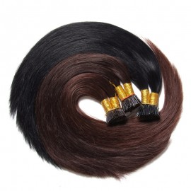 Julia Indian Straight I Tip Human Hair Extensions Fusion Hair Extensions For Short Hair