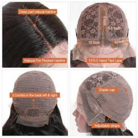 Julia Hair 4C Kinky Curly 13X4 Lace Front Wig Glueless Wigs 100% Human Hair Wigs Juicy Wigs With Pre-Plucked Natural Hairline Wig For Women