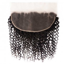 Julia Jerry Curly Virgin Hair 13x6 Lace Frontal Virgin Frontal Piece Full Lace Frontal