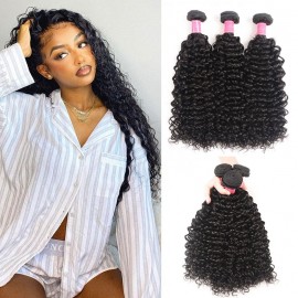 Julia Unprocessed Filipino Curly Human Hair Weave Bundles Best Curly Hair Products 3 Pcs/Pack