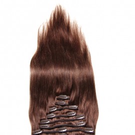 Julia Indian Straight 100% Virgin Remy Hair Clip In Human Best Hair Extensions