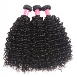 Julia 3 Bundles Virgin Curly Peruvian Hair Weave Human Hair Bundle Deals