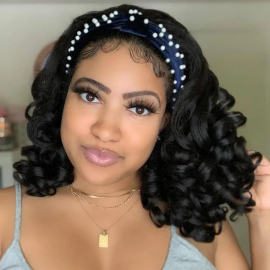 Julia Hair Short Bob Wig Body Wave Headband Wigs 100% Human Hair Wigs For Black Women