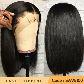 Julia Hair 13x5 T Part Lace Wig 150% Density Short Bob Wig 100% Virgin Human Hair Wigs Flash Sale $100 Off