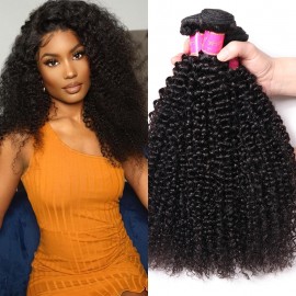 Julia 4 Bundles Kinky Curly Human Hair With Kinky Curly