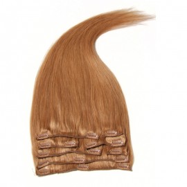 Julia Clip On Hair Extensions Full Head 8pcs Malaysian Virgin Hair Human Hair Clip In Extensions Cabelo Humano Tic Tac Pince Cheveux