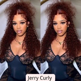 Julia Hair Reddish Brown Body Wave Lace Front Wigs 100% Hair Wigs