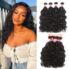 Julia Virgin Hair Natural Wave 4pcs/pack Human Hair Weft