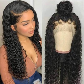 Julia 360 Lace Frontal Virgin Human Hair Wig 10A Unprocessed Curly Human Hair Wigs For Sale