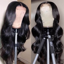 Julia Hair Body Wave 4x4 Lace Closure Wigs With Baby Hair 150% Density High Quality Human Hair Wigs