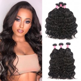Julia Virgin Indian Natural Wave Hair 3 Bundles Human Indian Hair Weave
