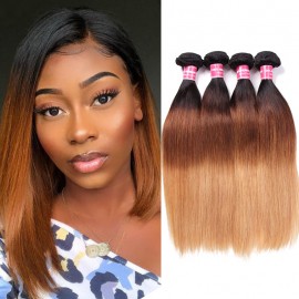 Remy Ombre Straight Hair Bundles Best Human Straight Ombre Hair