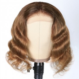 Julia 4x4 Lace Closure Ombre Wigs Deep Wave BOB Wig 150% Density