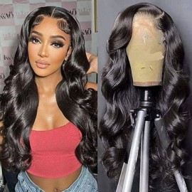 Julia Hair Body Wave Lace Front Pre Plucked Human Hair Wigs 150% Density Flash Sale
