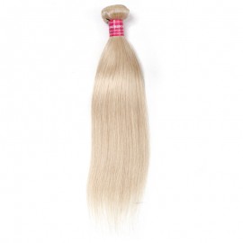 Julia 1 Piece/Pack Straight Human Hair 613 Color Double Wefts Blonde Hair