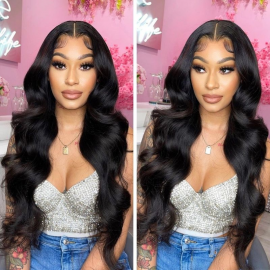 Julia Hair Human Hair Bundles Brazilian Body Wave Weave 3 Bundle Deals Natural Black