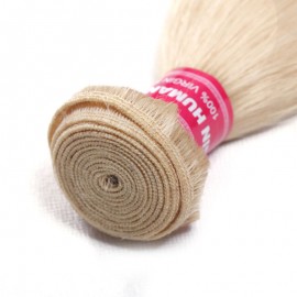 Julia 1 Piece/Pack Straight Human Hair 613 Color Double Wefts Blonde Hair