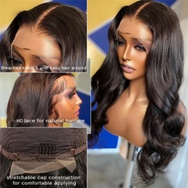 Julia Dominique A Recommend HD Lace Body Wave 5X5 Glueless Wigs 100% Human Hair Transparent Wigs Pre Plucked With Babyhair Around