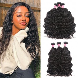 Julia New Arrival Malaysian Natural Wave Hair Weaving 3pcs Natural color Malaysian Remy Hair Weave