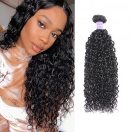 Julia 1 Piece Of Curly Weave Human Hair Natural Black Curly Weave Bundles 8-26 Inch