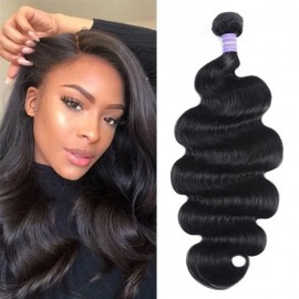 Julia Hair Natural Black 1 Bundle Straight Human Hair Weave Tangle Free Double Wefts Straight Bundle For Sale