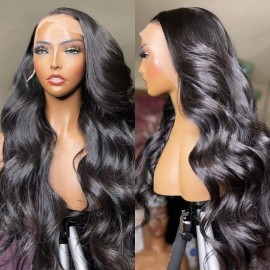 Julia Hair Body Wave 200% Density 13X4 HD Lace Front Wigs Full And Premium Transparent Lace Human Hair Wigs
