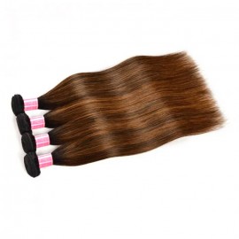 Julia Balayage Ombre Straight Wave Hair 4 Bundles 1B/30 Ombre Color Virgin Human Hair Wave