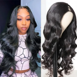 Julia 250% Body Wave U Part Human Hair Wigs Scalp Protective And Glueless Wigs