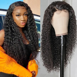Julia Affordable 13x4 Curly Lace Front Human Hair Wigs 150% Density Pre Plucked Best Curly Wigs