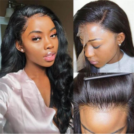 HD 5x5 Lace Long Inches Body Wave Wig 150% Density Pre Plucked Babyhair Around Julia Friday Flash Sale