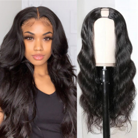 Julia Hair 250% Density Body Wave U Part Human Hair Wigs Scalp Protective And Glueless Wigs Beginner Friendly Wig