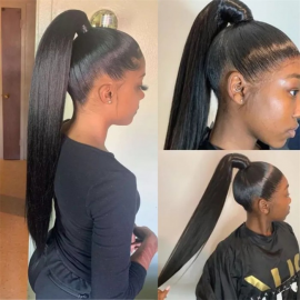 Julia Hair 6 Styles Wrap Around Clip in Ponytails Hair Extensions Best Price For Sale No Code Needed