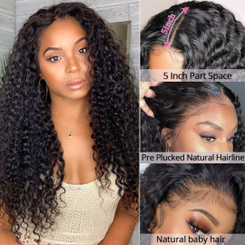 Julia 13x6 Lace Front Curly Wig 180% Density Pre-Plucked Hairline Boom Curly Wig