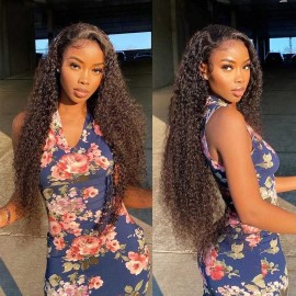 Julia Curly13x4 Lace Front Human Hair Wigs With Pre Plucked Best Brazilian Human Hair Wigs For Women