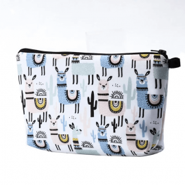 Julia Hair Waterproof Portable Large Capacity Print Cosmetic Bag Travling Makeup Bag Toiletry Bags