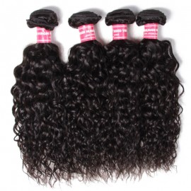 Julia Brazilian Water Wave Virgin Hair 4 Bundles Human Hair Water Wave Bundles Natural Color