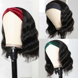 Julia Hair Short Bob Wig Body Wave Headband Wigs 100% Human Hair Wigs For Black Women