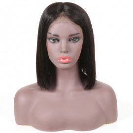 Julia 13x4 Lace Front Short Bob Wig Brazilian Straight Bob Wigs Pre Plucked Hairline