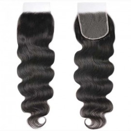 Julia Hair 5x5 HD Body Wave Lace Closure Human Hair Natural Color
